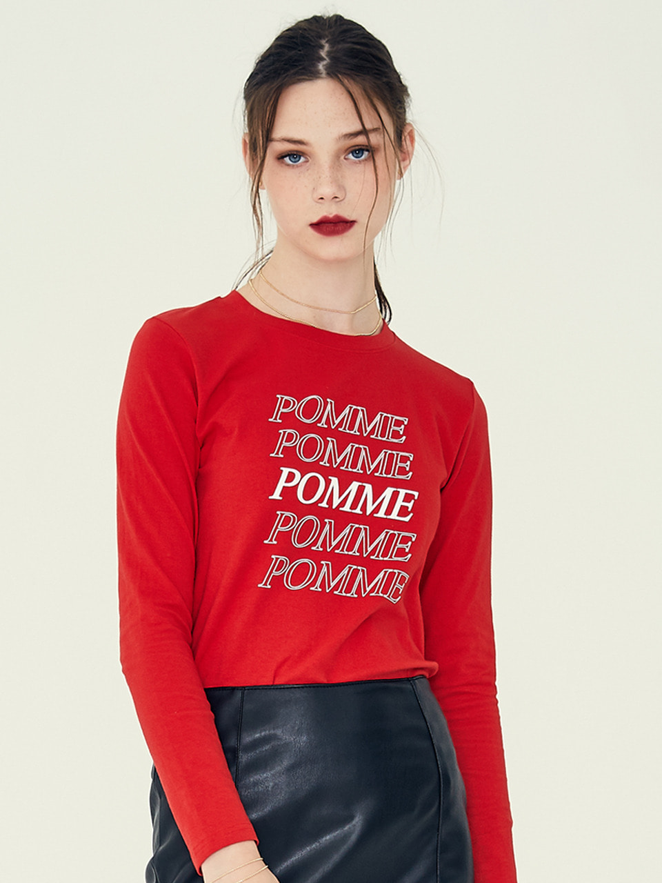 LE POMME T-SHIRT(RED)