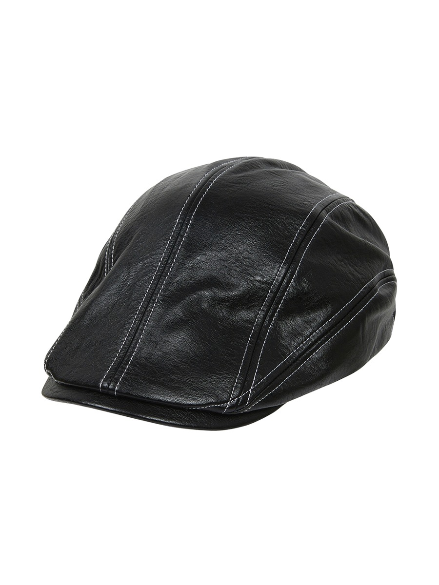 L7 LEATHER HUNTING CAP(BLACK)