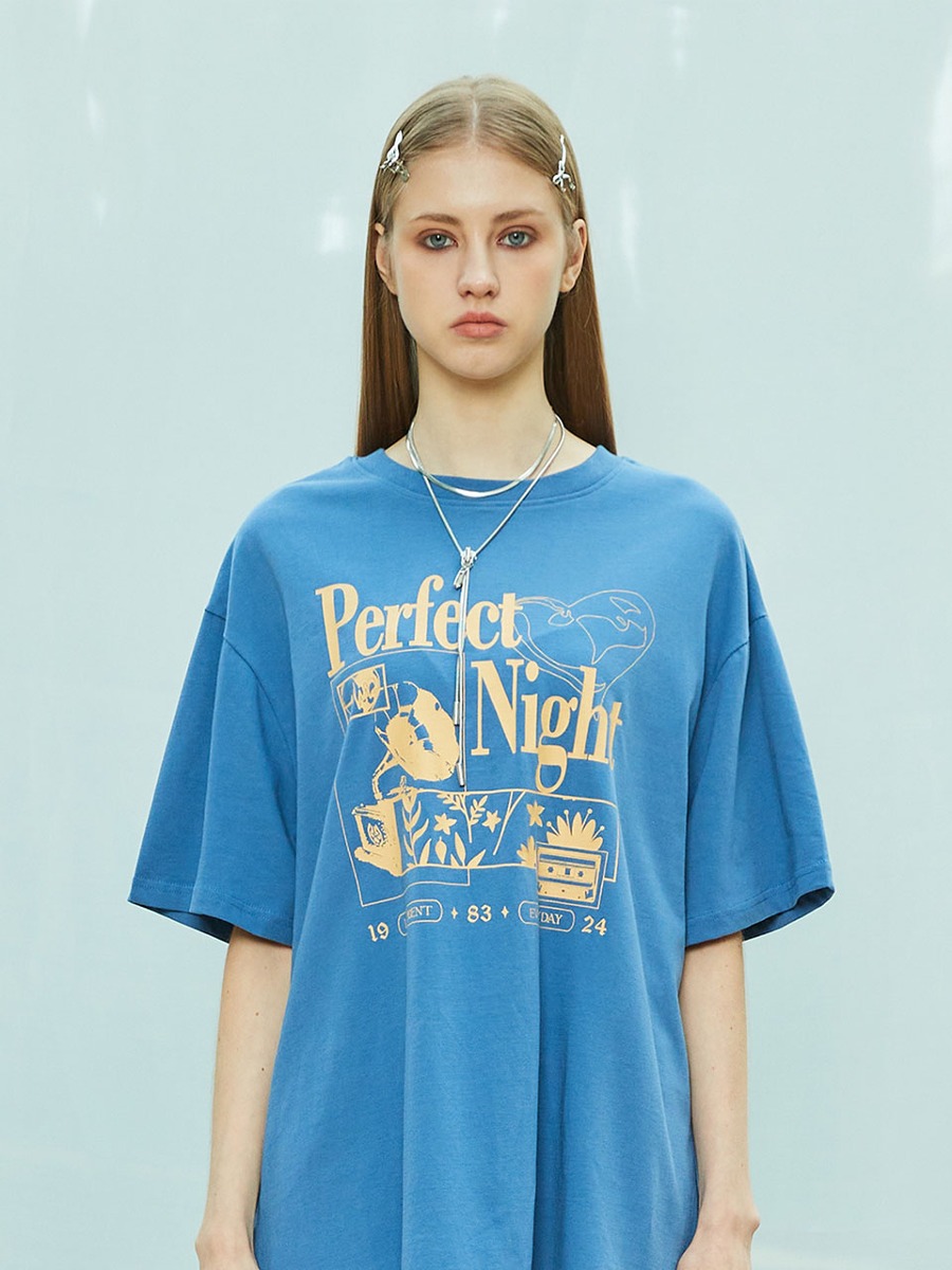 L9 PERFECT NIGHT T-SHIRT(BLUE)
